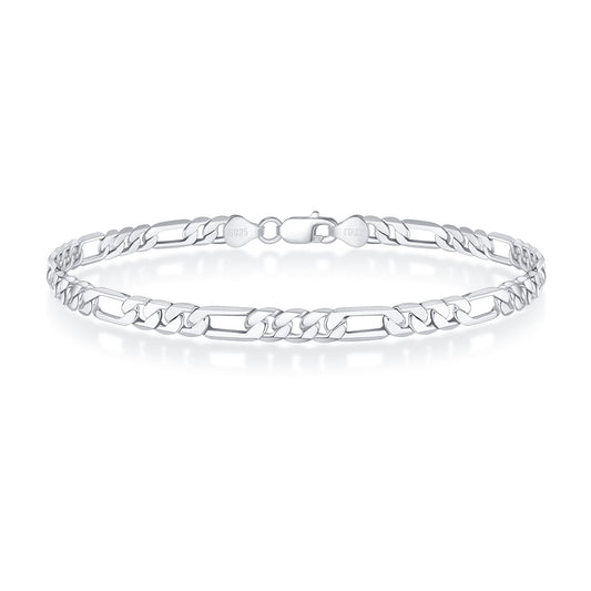 Pulseira masculina Sterling Figaro em prata 925