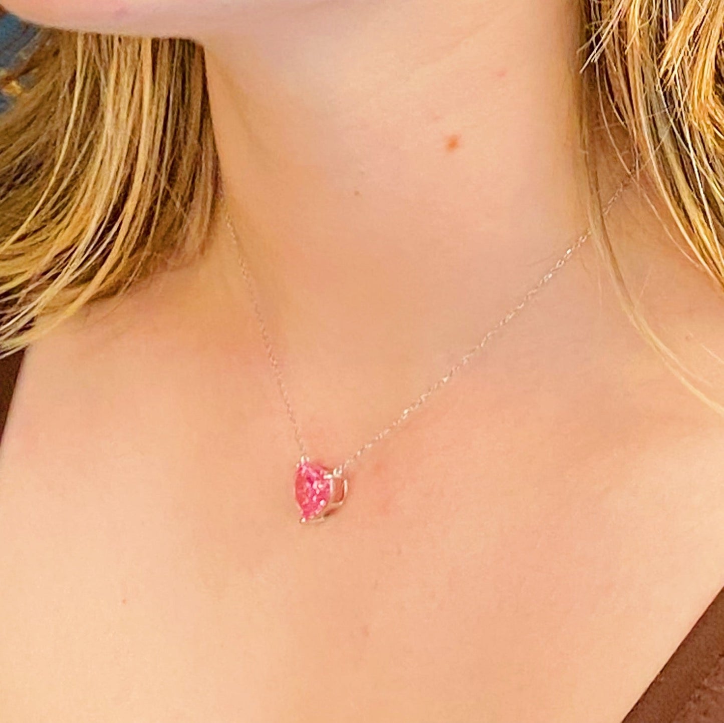 Colar de Prata Esterlina Absolute Beauty com Pingente de Coração