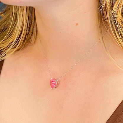 Colar de Prata Esterlina Absolute Beauty com Pingente de Coração