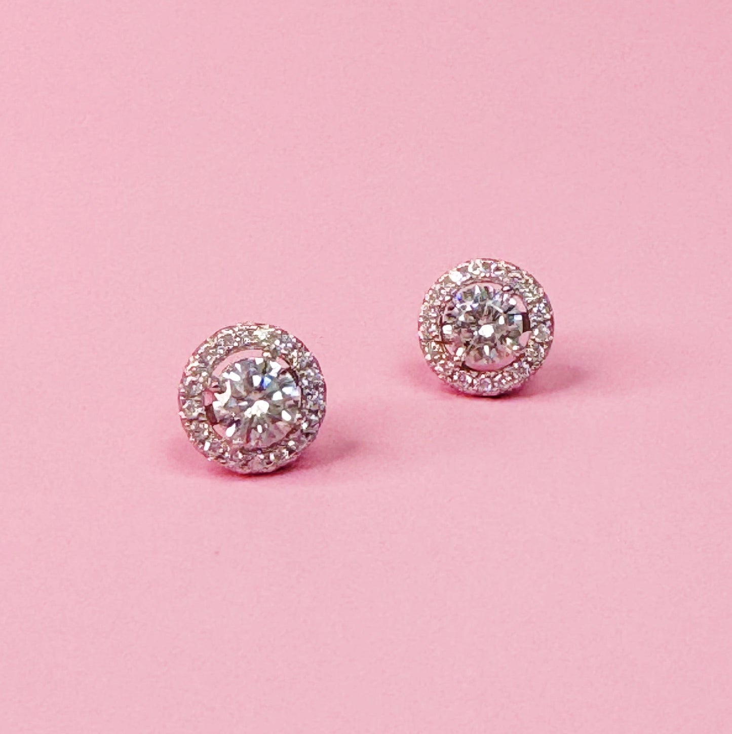 Brincos Moissanite Brilho Absoluto