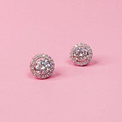 Brincos Moissanite Brilho Absoluto