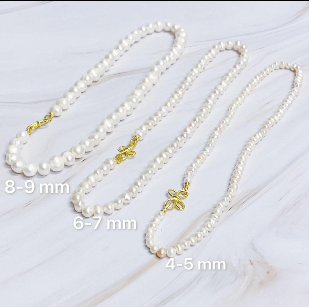 Pearl Essence Clasp Necklace