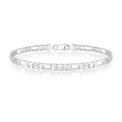 Pulseira masculina Sterling Figaro em prata 925