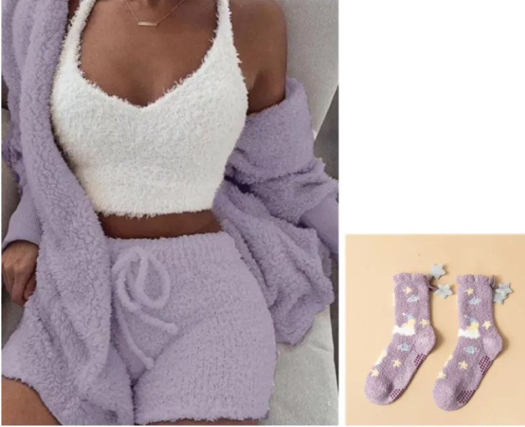 Conjunto Feminino Quente e Confortável