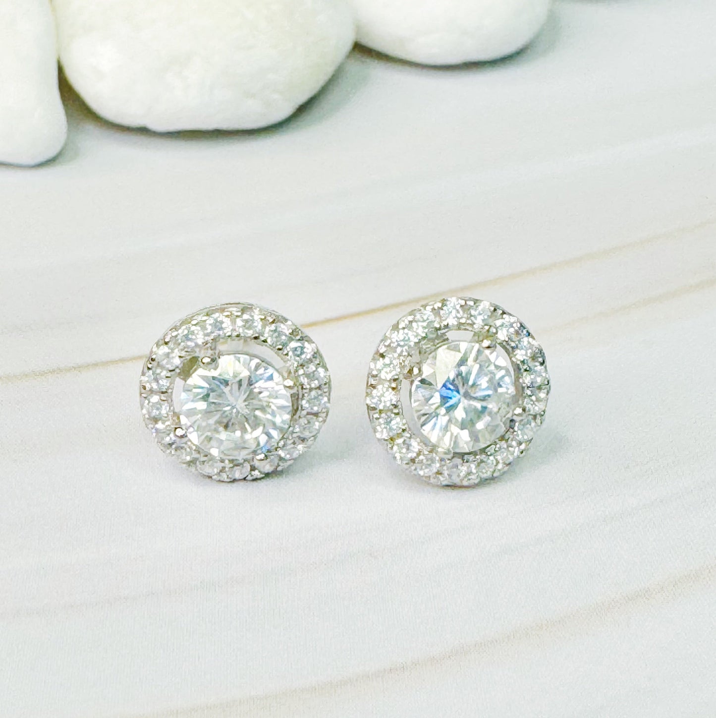 Brincos Moissanite Brilho Absoluto