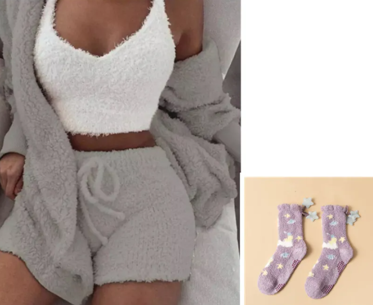 Conjunto Feminino Quente e Confortável