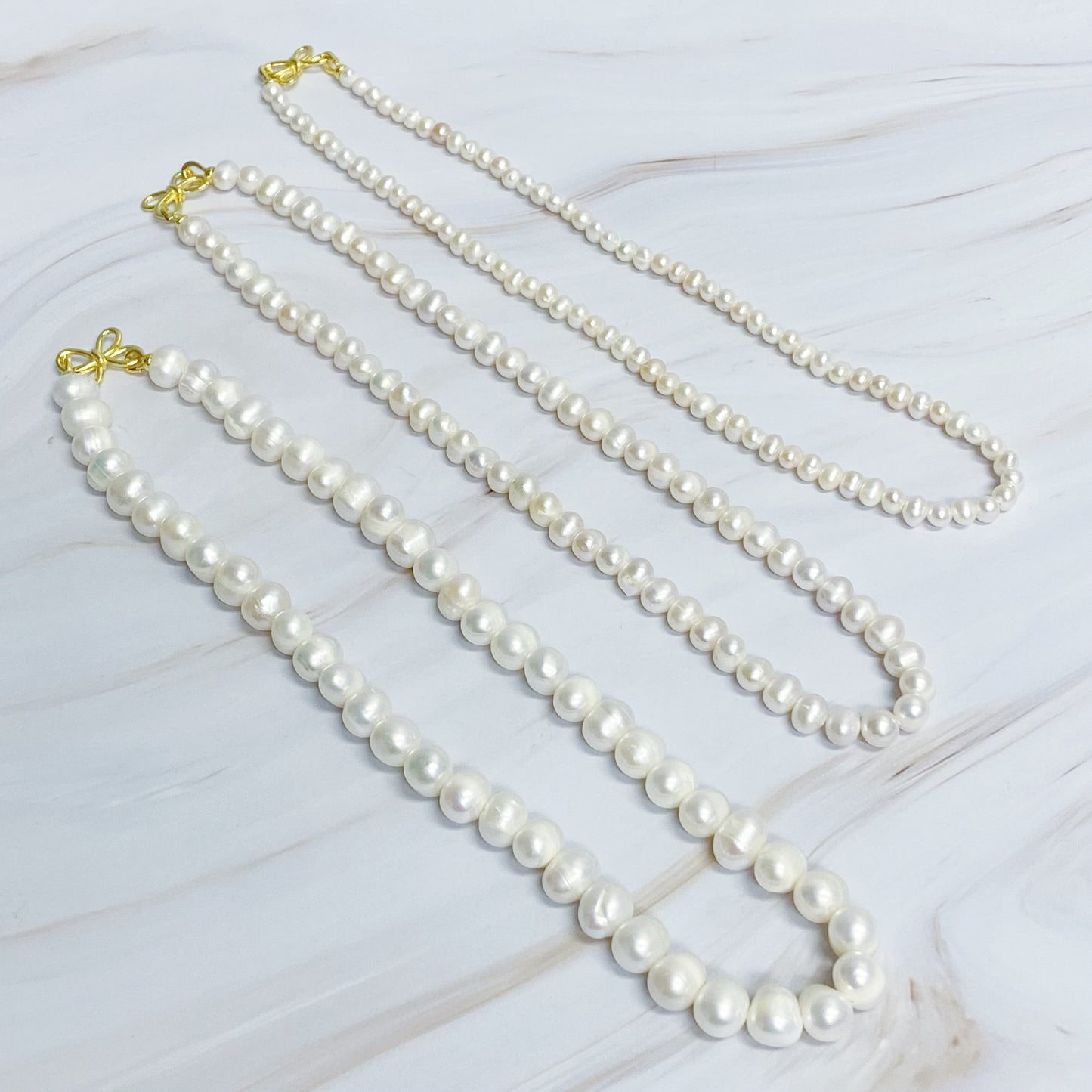 Pearl Essence Clasp Necklace
